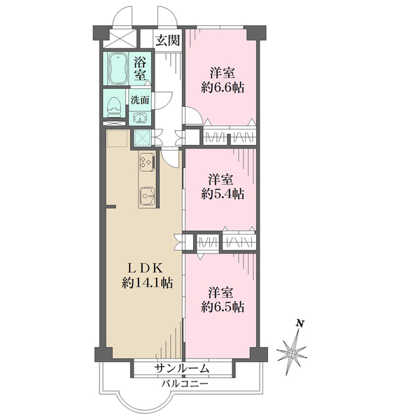 イトーピア武庫之荘の間取図