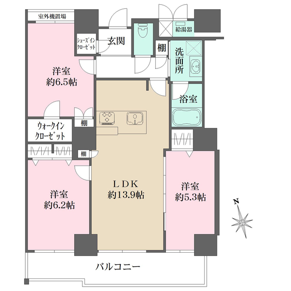ファインビュー西宮の間取図