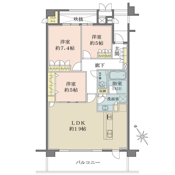 甲子園口アーバンライフの間取図