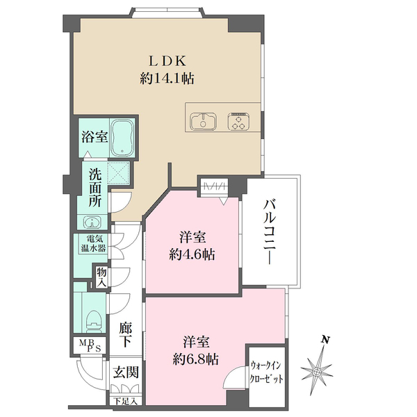 江戸堀アーバンライフの間取図