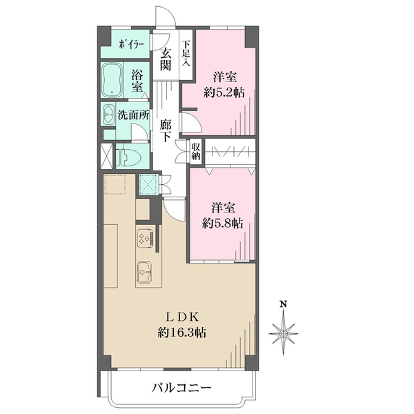 シャトー西宮の間取図