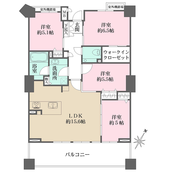 ルネセントラルタワーの間取図