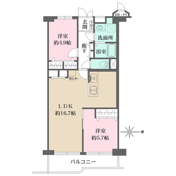 サンマンション塚口第1の間取図