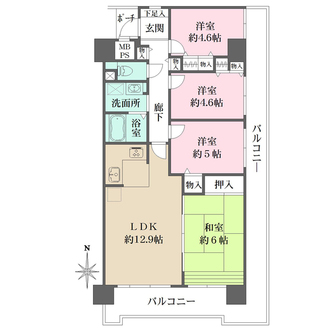 ファミール武庫川東の間取図