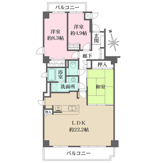 グランドメゾン宝塚の間取図