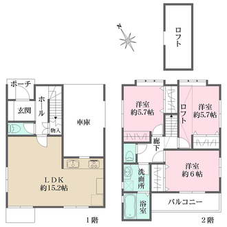 5号地の間取図