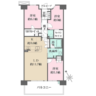 ルネ西宮甲子園の間取図
