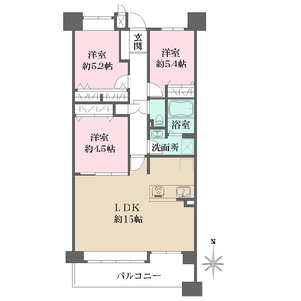コート甲子園南3番館の間取図