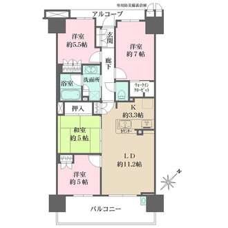 ウエリス宝塚の間取図