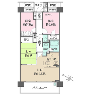 藤和宝塚ホームズヴィオレの間取図