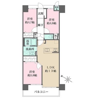 サンヴェール尼崎パルシティの間取図