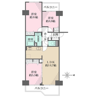 イトーピア武庫川の間取図