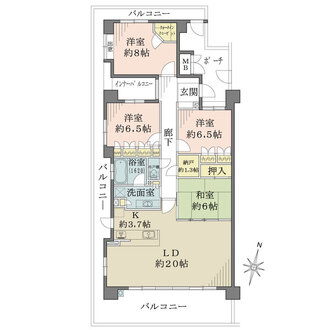 ウッディタウン新三田セントパークの間取図
