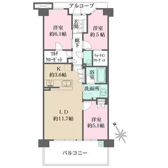 ルネ西宮甲子園の間取図