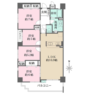 コム・ファーレ西宮北口の間取図
