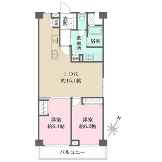 甲子園住宅の間取図