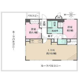 藤和ライブタウン立花の間取図