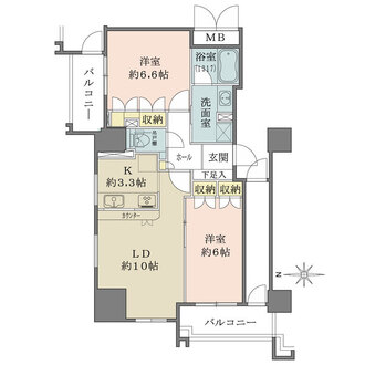 ファミール宝塚グランスイートタワーの間取図