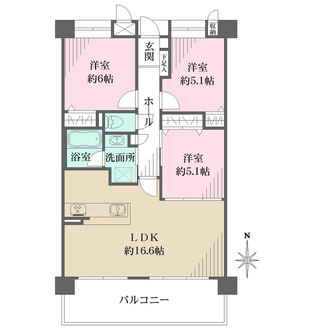 西宮マリナパークシティ・花のまちマリナヴィラの間取図
