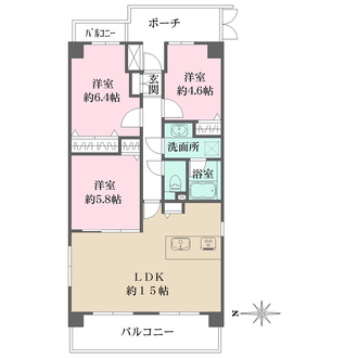 ディアパーク甲子園口の間取図