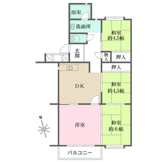 宝塚光明住宅の間取図