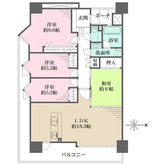 西宮マリナパークシティ・海のまちの間取図