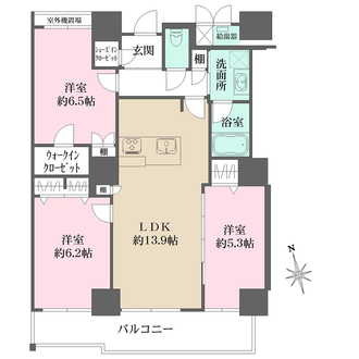 ファインビュー西宮の間取図
