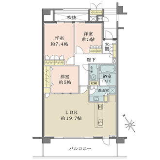 甲子園口アーバンライフの間取図
