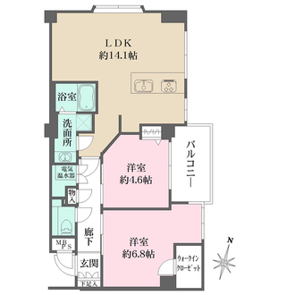 江戸堀アーバンライフの間取図