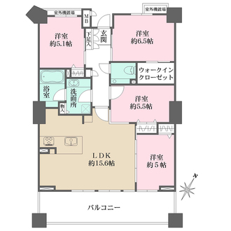ルネセントラルタワーの間取図