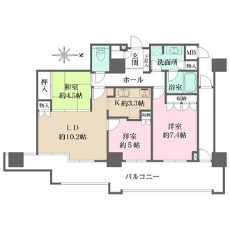 ファミール宝塚グランスイートタワーの間取図