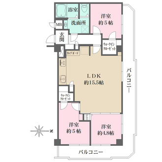 仁川グランドハイツの間取図