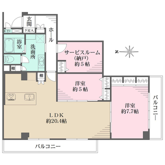 プレジデント宝塚の間取図