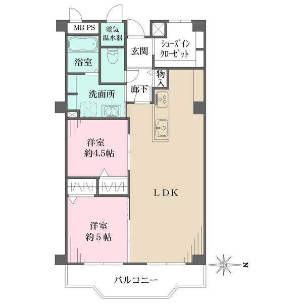 夙川松風公園アーバンライフの間取図