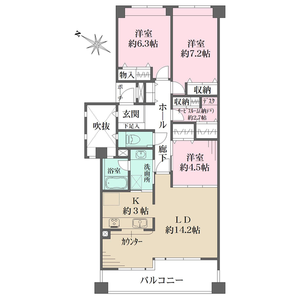 ジークレフ芦屋の間取図