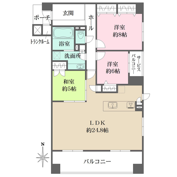 ゼファー夙川香櫨園の間取図
