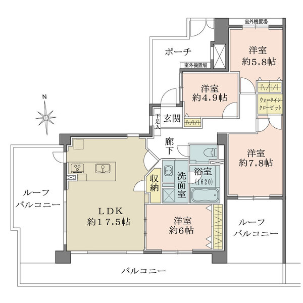アルス甲陽園の間取図