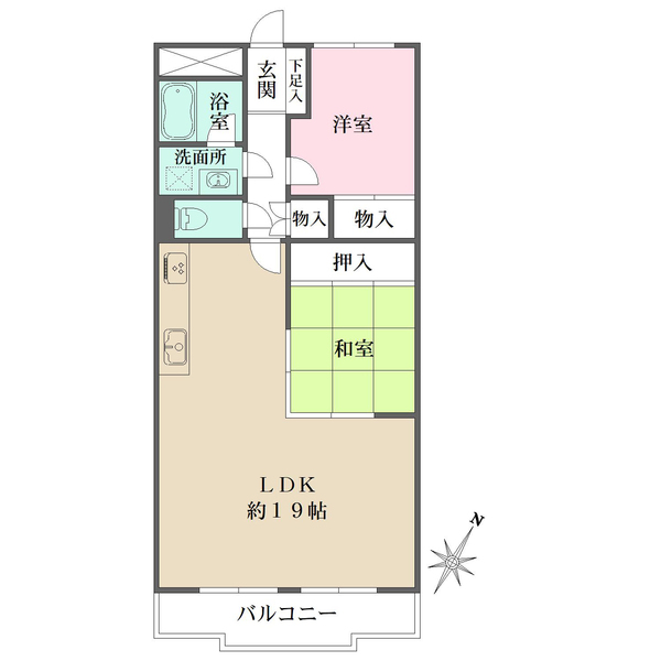 深江ハイツの間取図