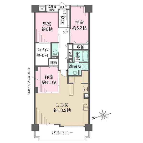 ディオレ夙川公園の間取図