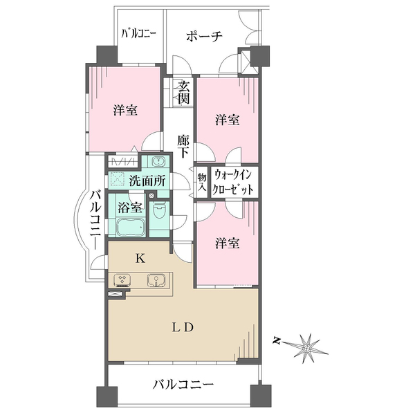 ファミール西宮・夙川公園の間取図