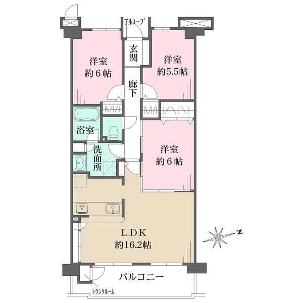 モンセーヌ香櫨園の間取図