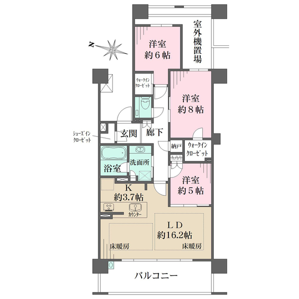 ザ・パークハウス芦屋レジデンスの間取図