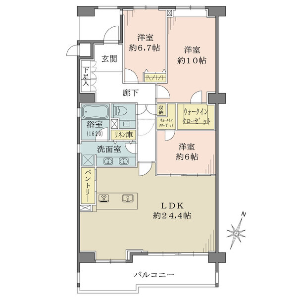 ルネ夙川の間取図