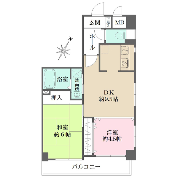 ヌーベル芦屋の間取図