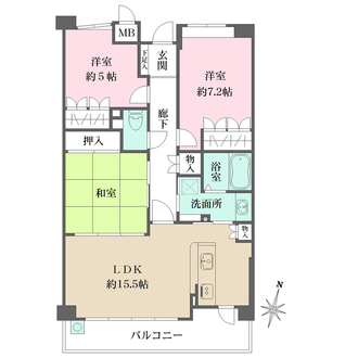 アルス芦屋川の間取図