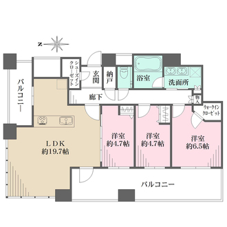 エルグレース西宮の間取図