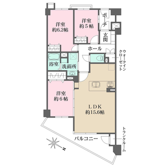 サンクタス夙川西の間取図