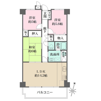 エル夙川の間取図