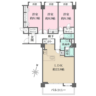 夙川アンビロンの間取図