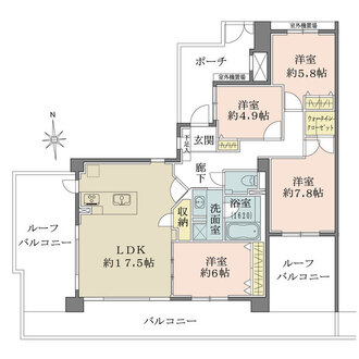 アルス甲陽園の間取図